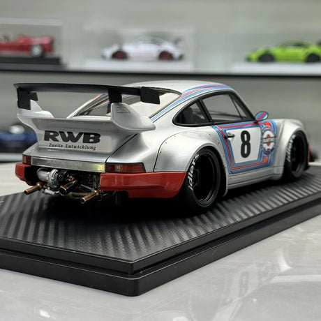 Ignition Porsche 1991 911 964 RWB Martini Livery 1:18 – Resina Modelo de Resina de Coleção