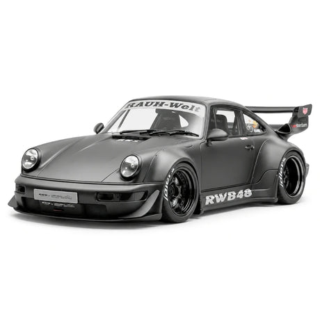 Ignition Porsche 1991 911 964 RWB Matte Black 1:18 – Resina de Modelo de Resina Colecionável