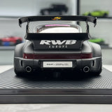Ignition Porsche 1991 911 964 RWB Matte zwart 1:18 – Collectible resin Model resin