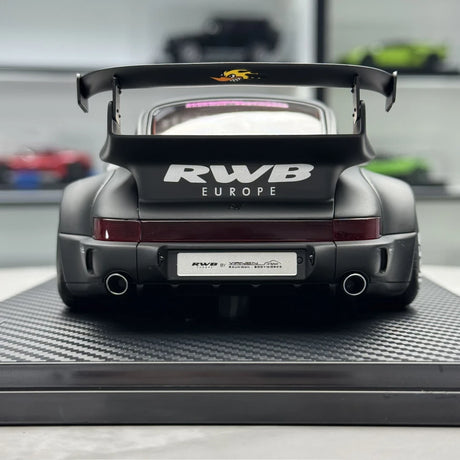Ignition Porsche 1991 911 964 RWB Matte Black 1:18 – Resina de Modelo de Resina Colecionável