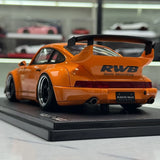 Ignition Porsche 1991 911 964 RWB oranje 1:18 – Collectible resin Model resin