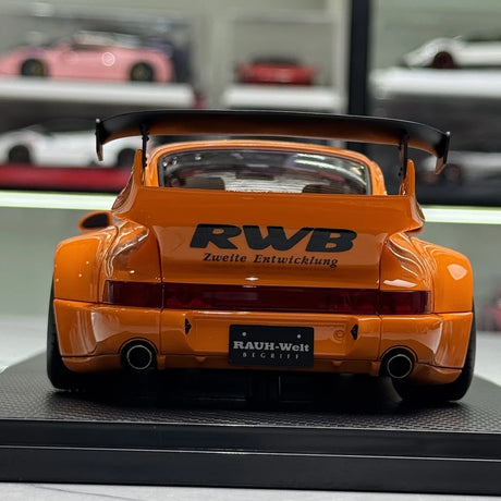 Ignition Porsche 1991 911 964 RWB Orange 1:18 – Resina Modelo de Resina de Colecionável