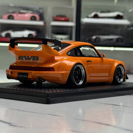 Ignition Porsche 1991 911 964 RWB Orange 1:18 – Resina Modelo de Resina de Colecionável