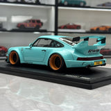 Ignition Porsche 1991 911 964 RWB Tiffany Blue 1:18 – Resina de Modelo de Resina de Coleção