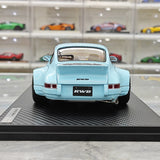[Ignition] 1:18 Porsche 1993 911 964 RWB راتنج السيارات الزرقاء القديمة