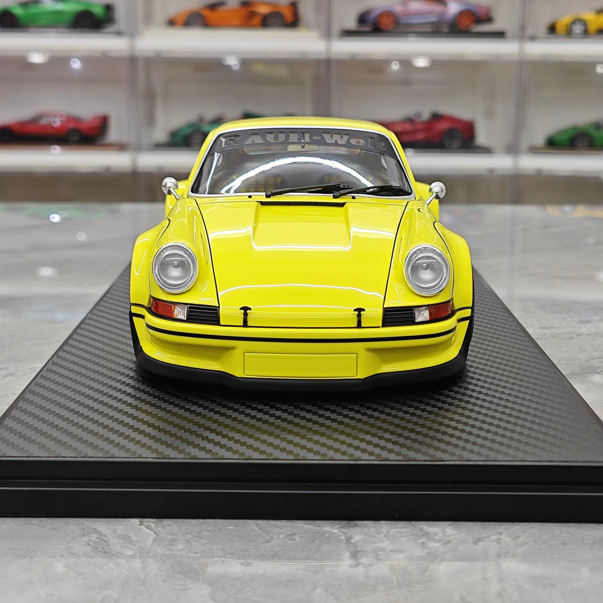 [Ignition] 1:18 Porsche 1993 911 964 RWB Resina gialla di auto modello giallo con data retroattiva