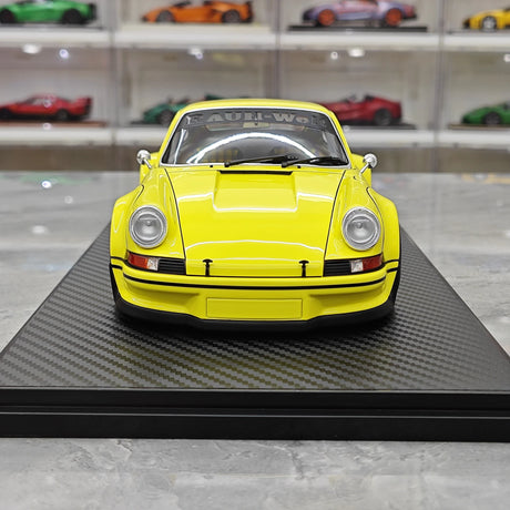 [Ignition] 1:18 Porsche 1993 911 964 RWB Resina gialla di auto modello giallo con data retroattiva