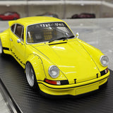 [Ignition] 1:18 Porsche 1993 911 964 RWB Resina gialla di auto modello giallo con data retroattiva