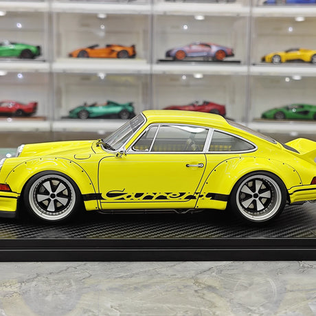 [Ignition] 1:18 Porsche 1993 911 964 RWB Resina gialla di auto modello giallo con data retroattiva