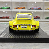 [Ignition] 1:18 Porsche 1993 911 964 RWB Resina gialla di auto modello giallo con data retroattiva