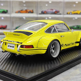 [Ignition] 1:18 Porsche 1993 911 964 RWB Resina gialla di auto modello giallo con data retroattiva