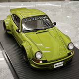 [Ignition] 1:18 Porsche 1996 911 993 RWB Resina Widebody Verde Modello di Auto