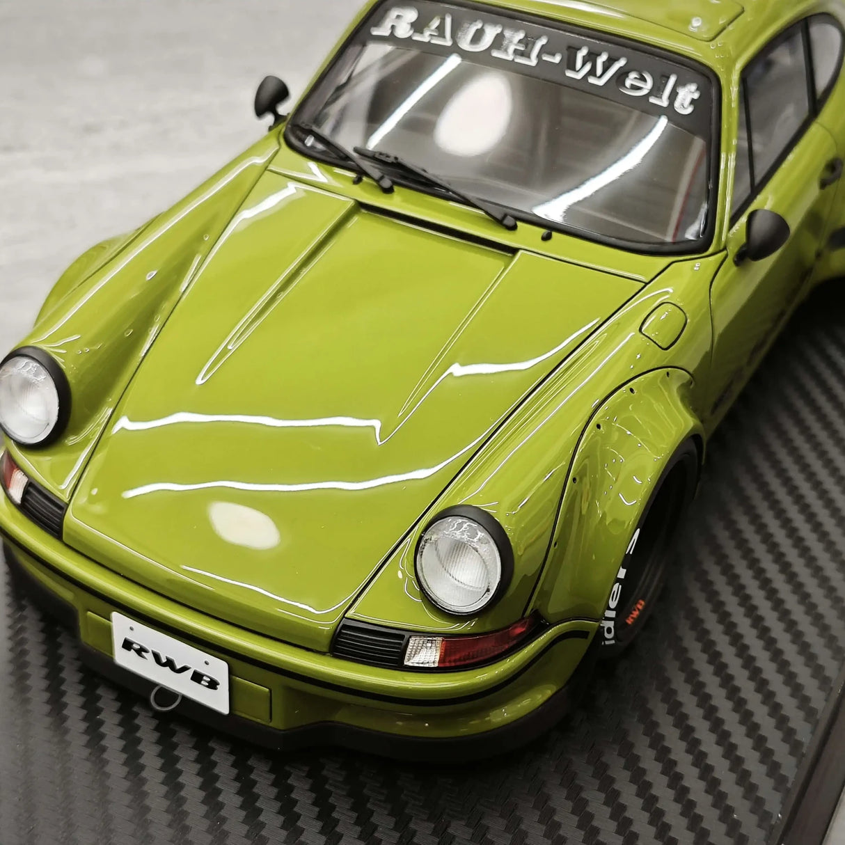 [Ignition] 1:18 Porsche 1996 911 993 RWB Resina Widebody Verde Modello di Auto