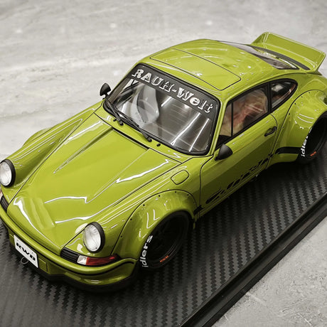 [Ignition] 1:18 Porsche 1996 911 993 RWB Resina Widebody Verde Modello di Auto