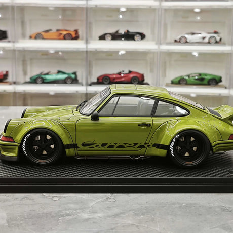 [Ignition] 1:18 Porsche 1996 911 993 RWB Resina Widebody Verde Modello di Auto