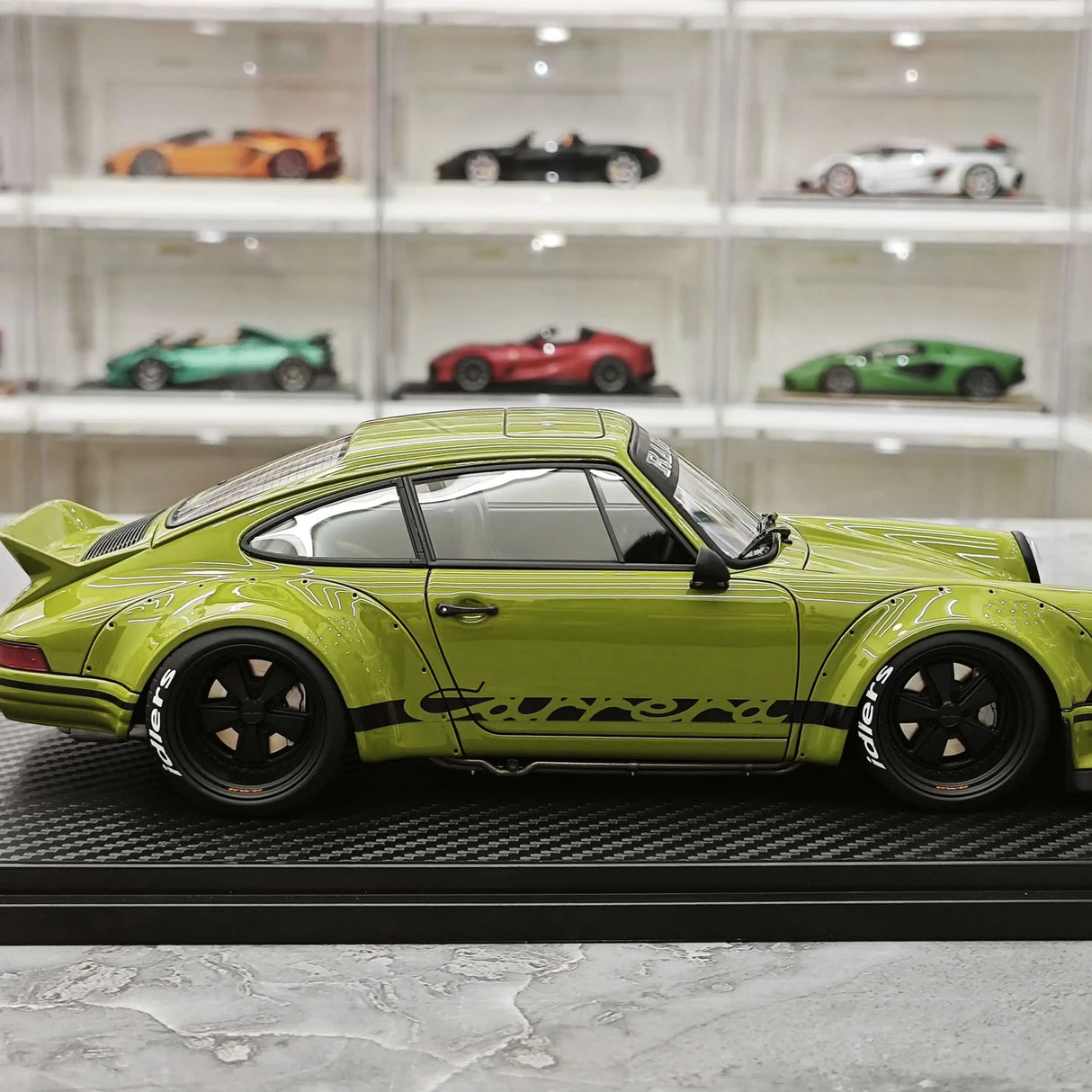 [Ignition] 1:18 Porsche 1996 911 993 RWB Resina Widebody Verde Modello di Auto
