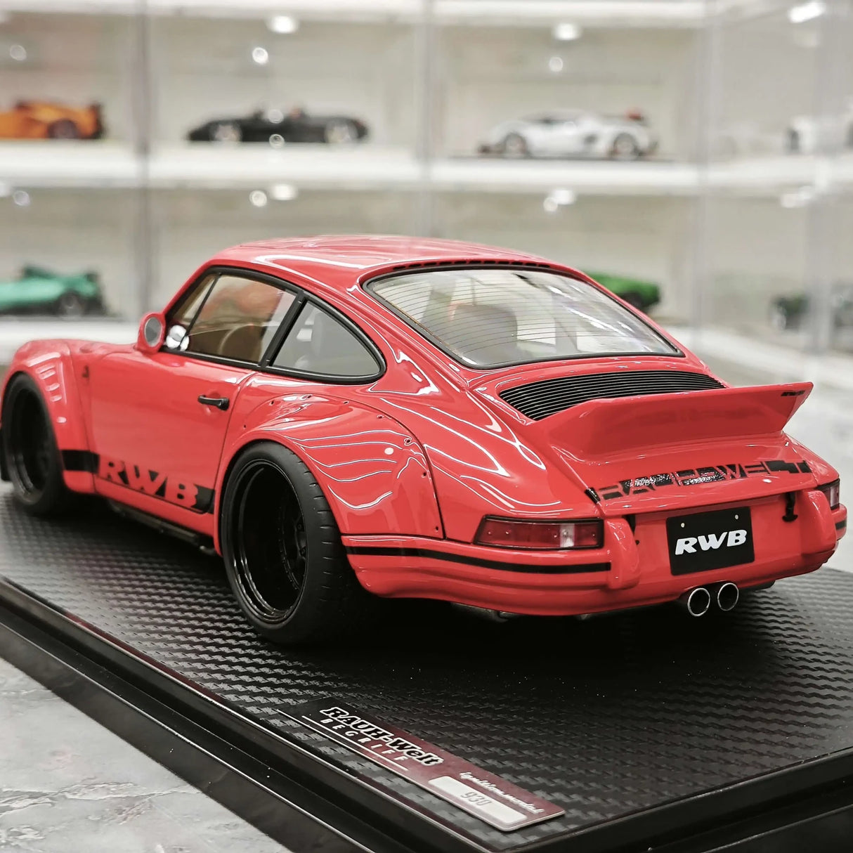 [Ignition] 1:18 Porsche 1996 911 993 RWB Widebody rotes Modellauto-Harz