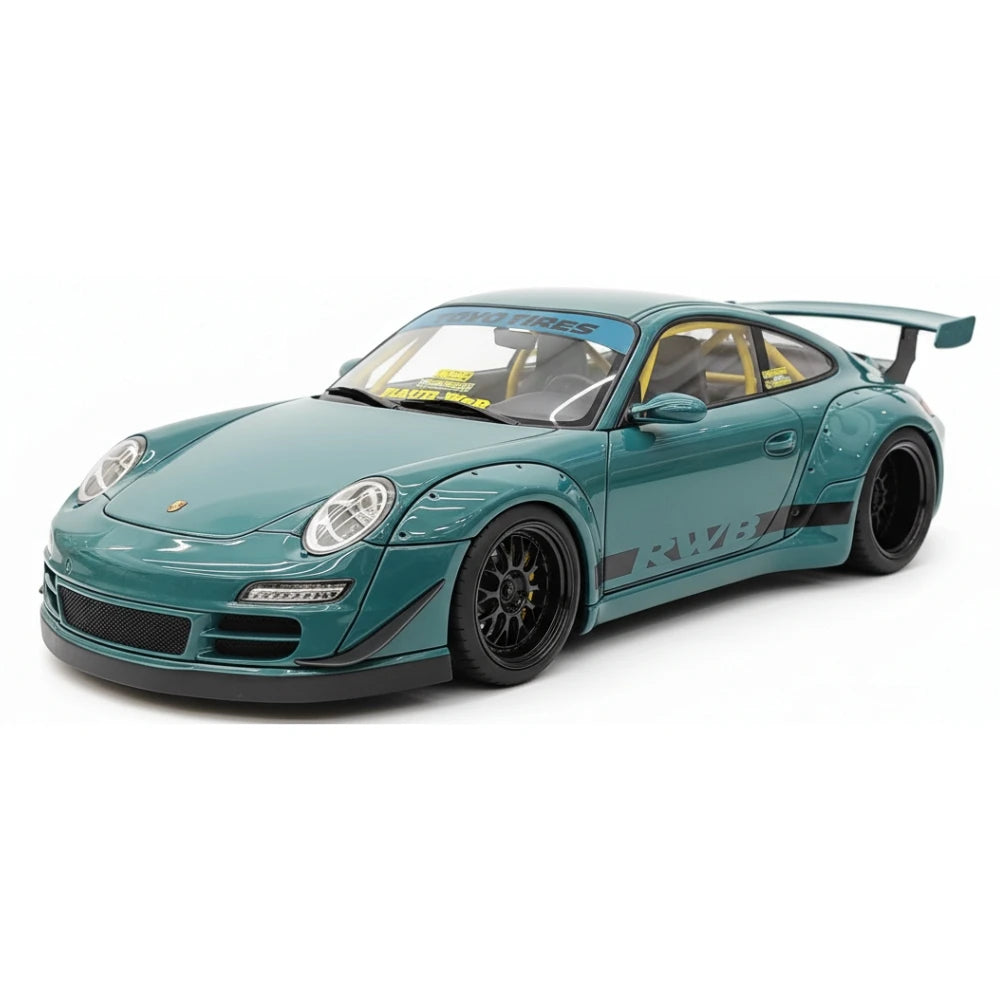[Ignition] 1:18 Porsche 2005 997 RWB Green Model Car Resin