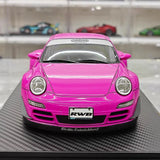 [Ignition] 1:18 Porsche 2005 997 RWB rosa modellbil harts