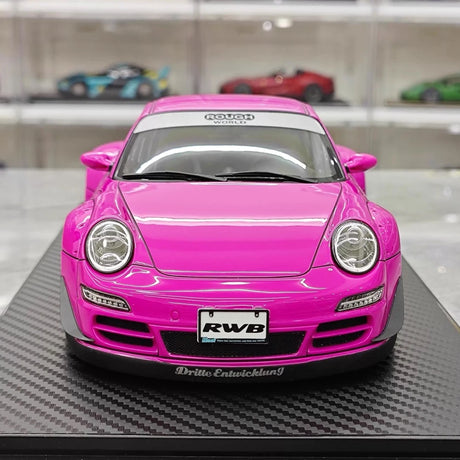 [Ignition] 1:18 Porsche 2005 997 RWB rose voiture miniature Resin