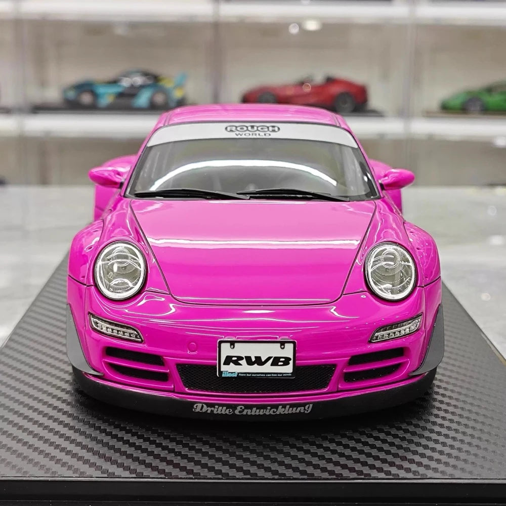 [Ignition] 1:18 Porsche 2005 997 RWB Pink Model Car Resin