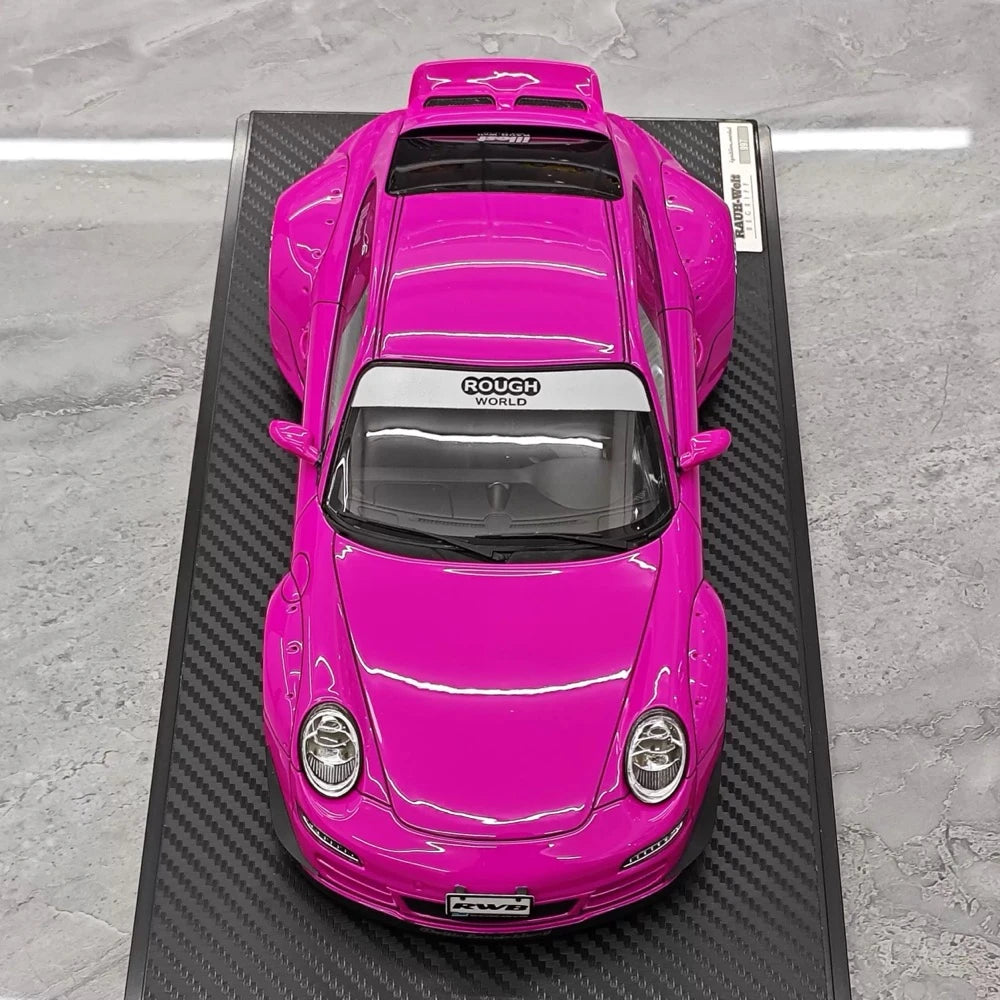 [Ignition] 1:18 Porsche 2005 997 RWB Pink Model Car Resin
