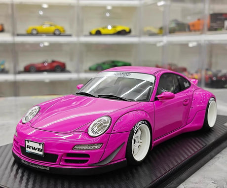 [Ignition] 1:18 Porsche 2005 997 RWB rose voiture miniature Resin