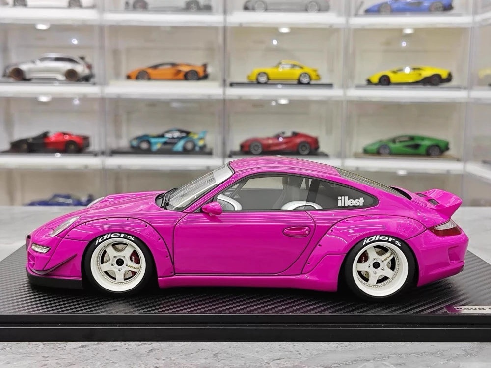 [Ignition] 1:18 Porsche 2005 997 RWB Pink Model Car Resin