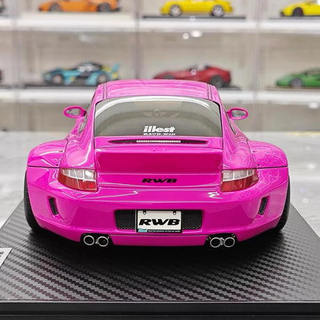 [Ignition] 1:18 Porsche 2005 997 RWB rose voiture miniature Resin