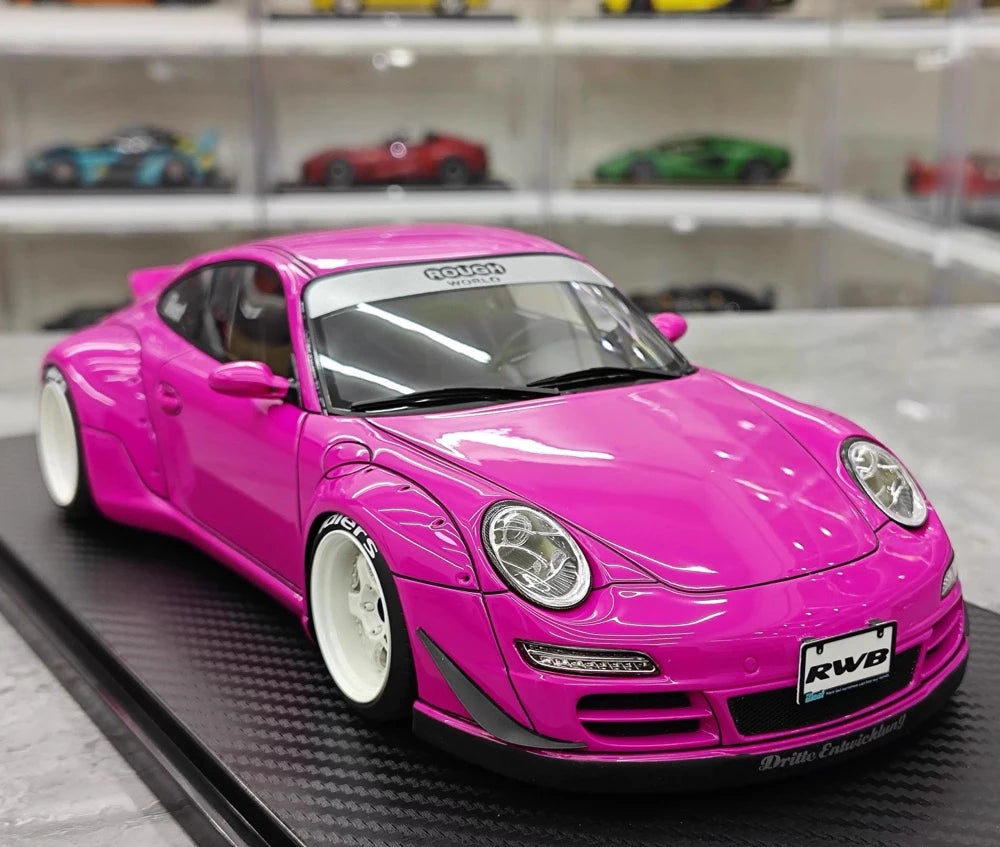 [Ignition] 1:18 Porsche 2005 997 RWB Pink Model Car Resin