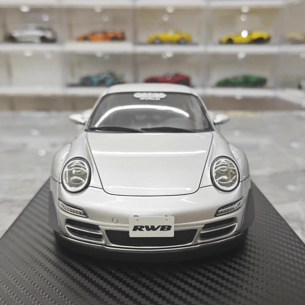 [Ignition] 1:18 Porsche 2005 997 RWB Silver Model Car Resin