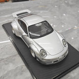 [Ignition] 1:18 Porsche 2005 997 RWB Silver Model Car Resin