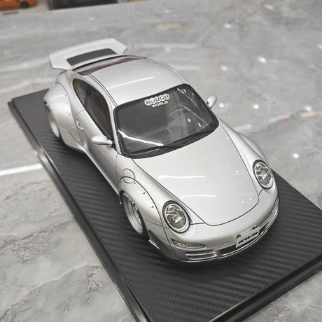 [Ignition] 1:18 Porsche 2005 997 RWB Silver Model Car Resin
