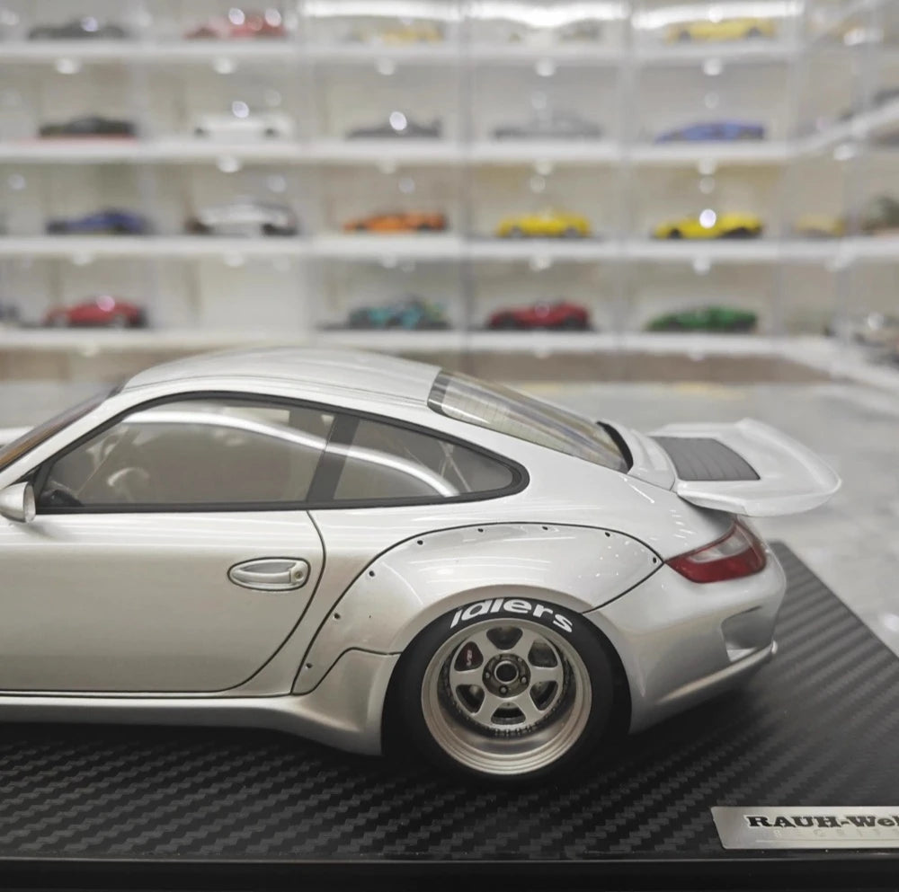 [Ignition] 1:18 Porsche 2005 997 RWB Silver Model Car Resin
