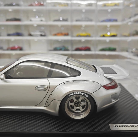 [Ignition] 1:18 Porsche 2005 997 RWB Silver Model Car Resin