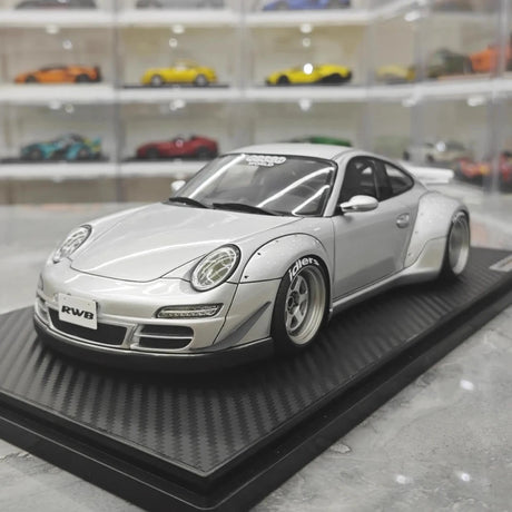 [Ignition] 1:18 Porsche 2005 997 RWB Silver Model Car Resin