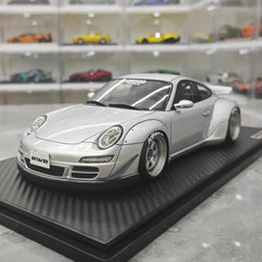 [Ignition] 1:18 Porsche 2005 997 RWB Silver Model Car Resin