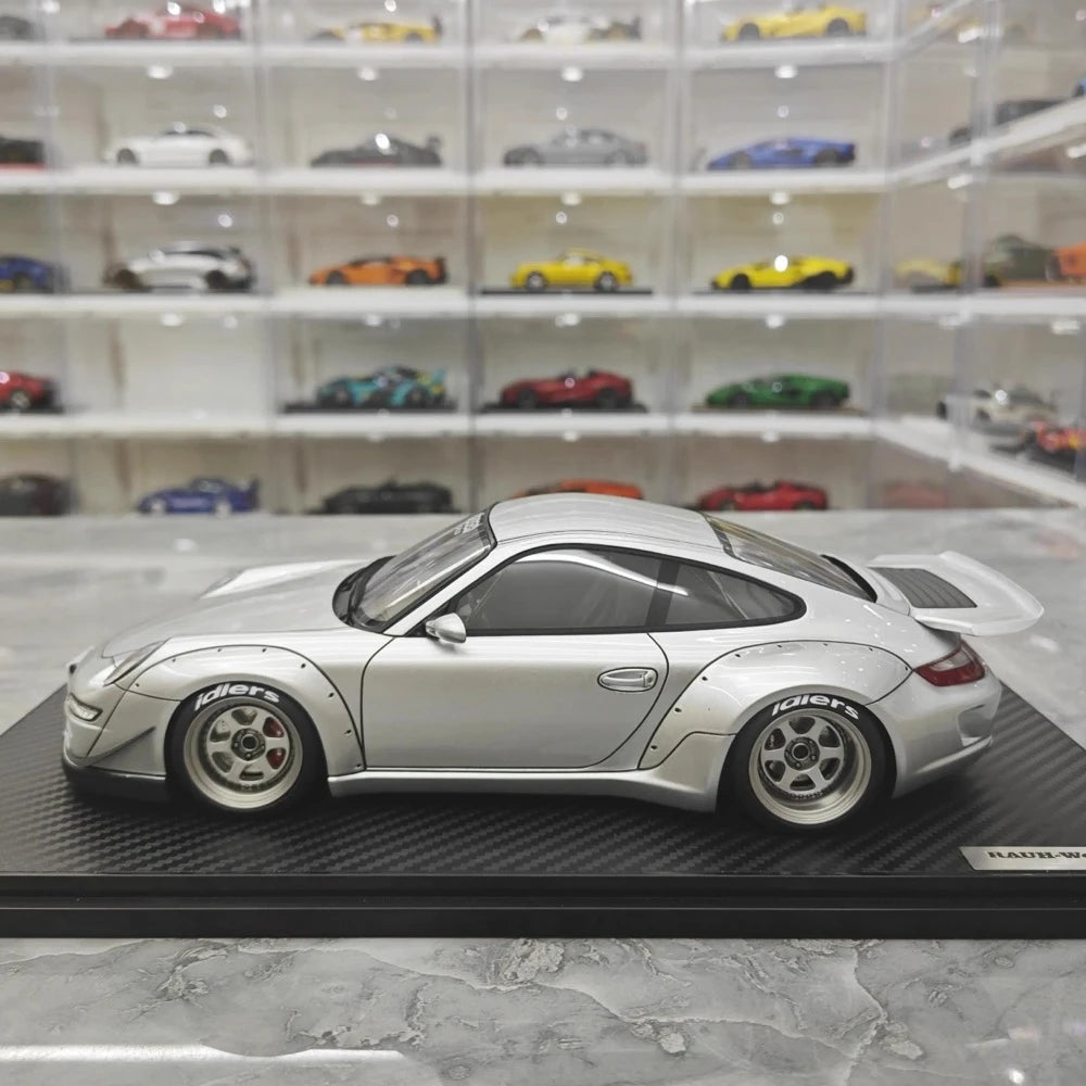 [Ignition] 1:18 Porsche 2005 997 RWB Silver Model Car Resin