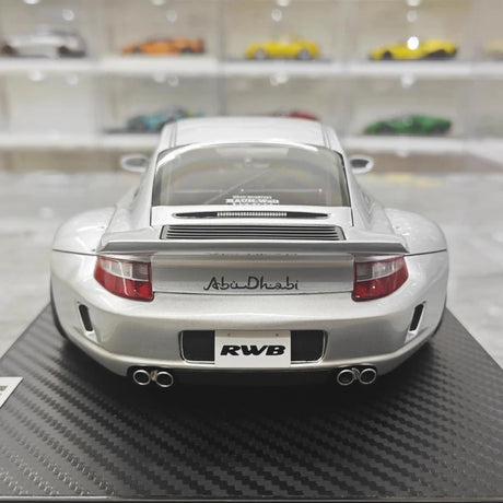 [Ignition] 1:18 Porsche 2005 997 RWB Silver Model Car Resin