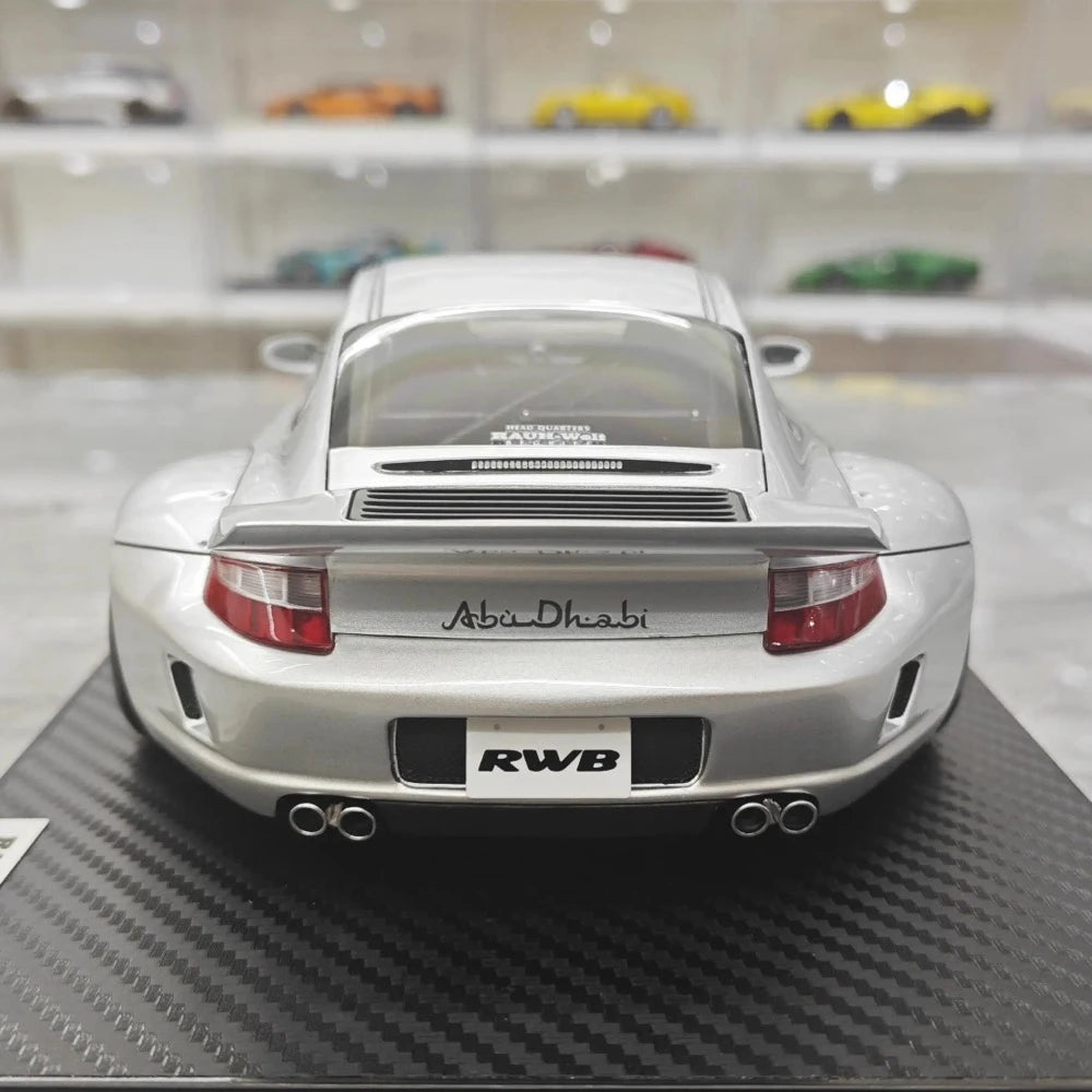 [Ignition] 1:18 Porsche 2005 997 RWB Silver Model Car Resin