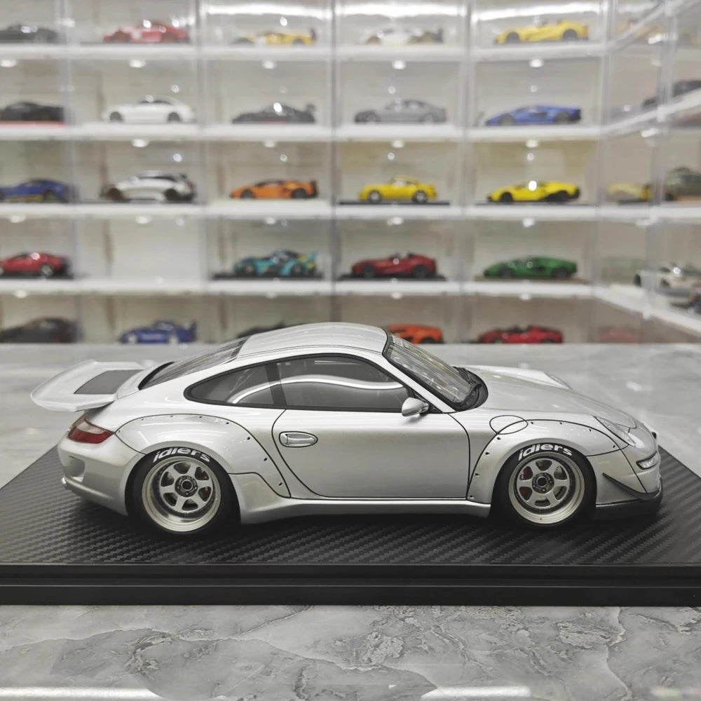 [Ignition] 1:18 Porsche 2005 997 RWB Silver Model Car Resin