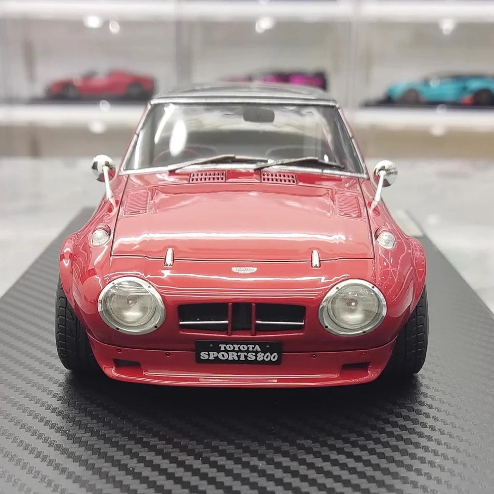[Ignition] 1:18 Toyota 1965 Sports 800 Special rouge voiture miniature Resin