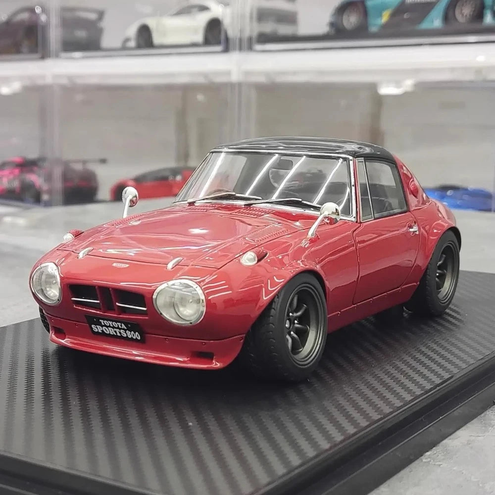 [Ignition] 1:18 Toyota 1965 Sports 800 Special rouge voiture miniature Resin