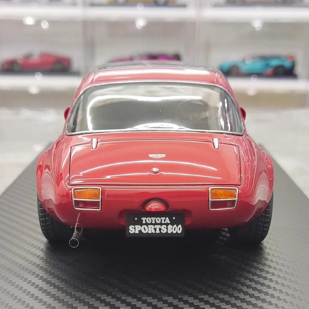 [Ignition] 1:18 Toyota 1965 Sports 800 Special rouge voiture miniature Resin