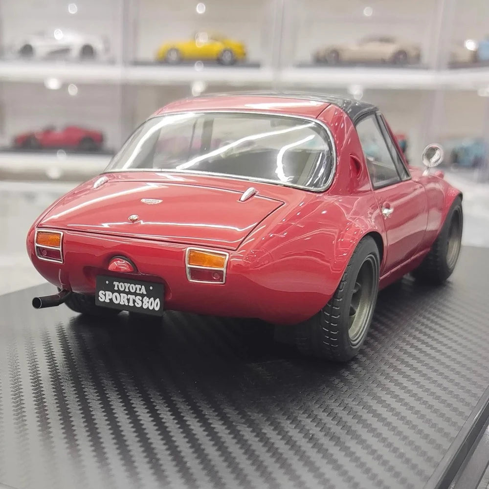 [Ignition] 1:18 Toyota 1965 Sports 800 Special rouge voiture miniature Resin