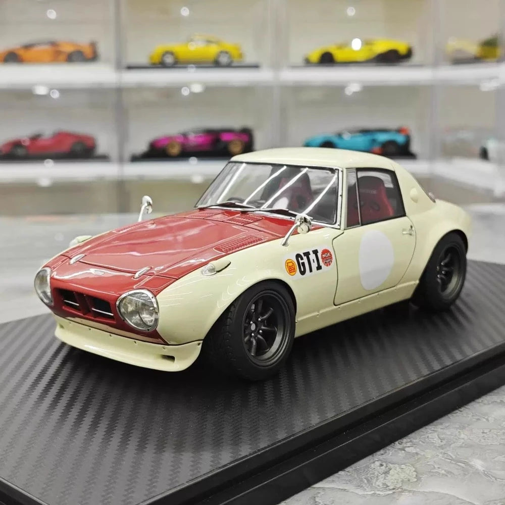 [Ignition] 1:18 Toyota 1965 Sports 800 Special White & Red Model Car Resin