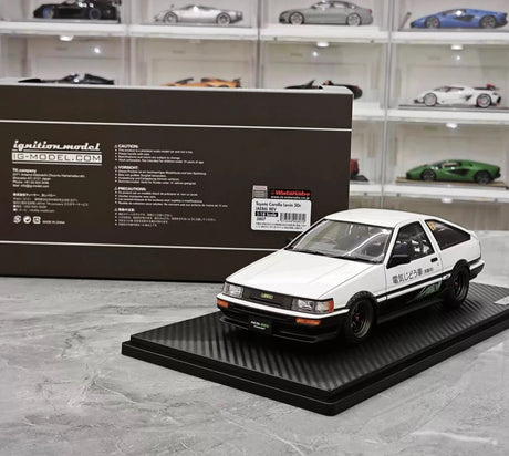 Ignition Toyota 1983 Corolla Levin AE86 White 1:18 – Collectible Resin Model Resin