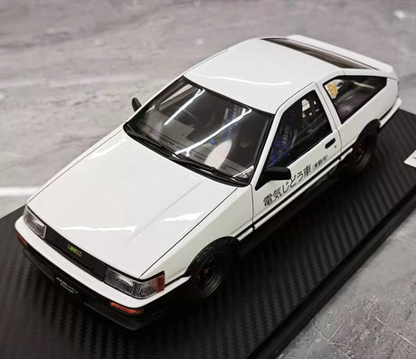 Ignition Toyota 1983 Corolla Levin AE86 White 1:18 – Collectible Resin Model Resin