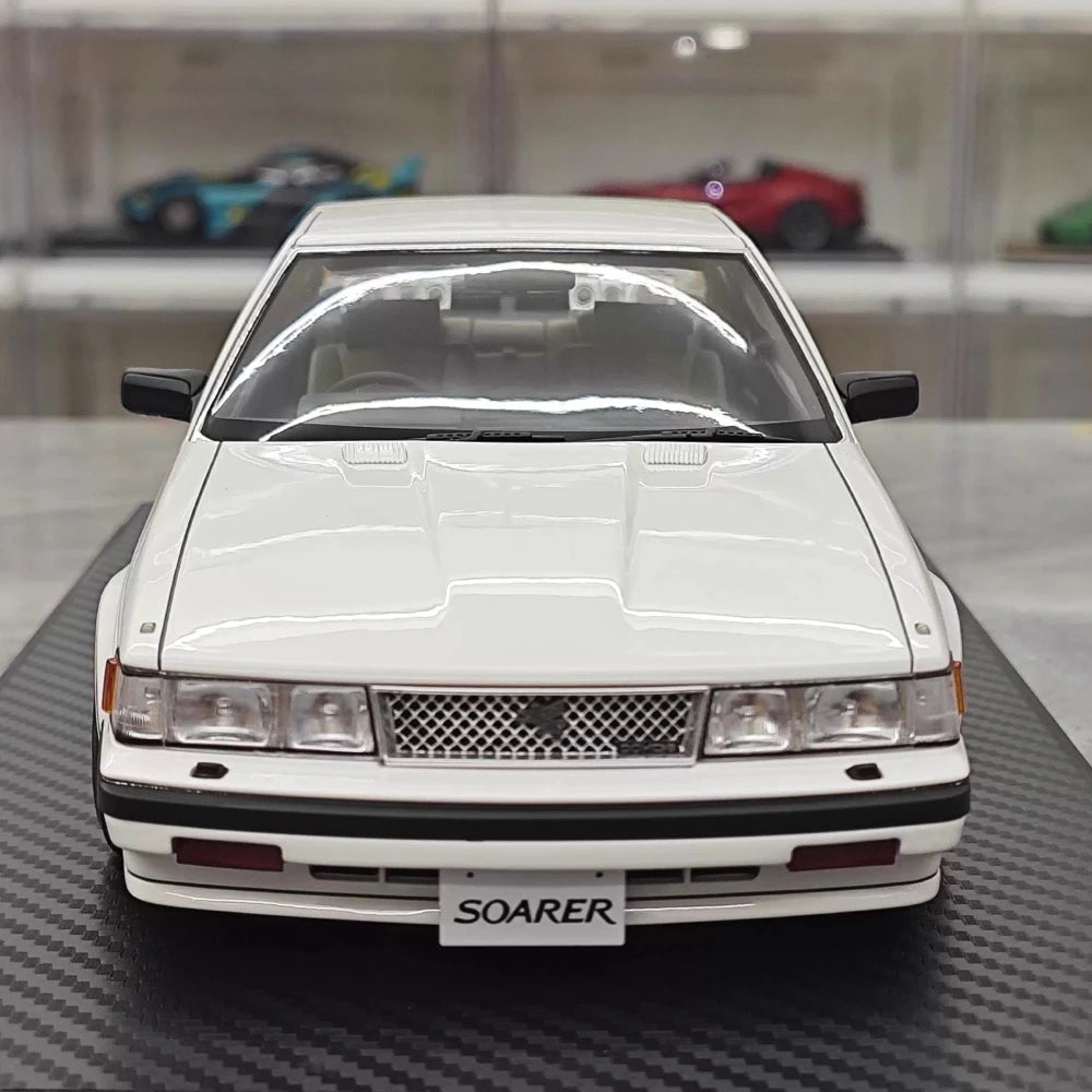[Ignition] 1:18 Toyota 1983 Soarer 2800GT White & Black hub Model Car Resin