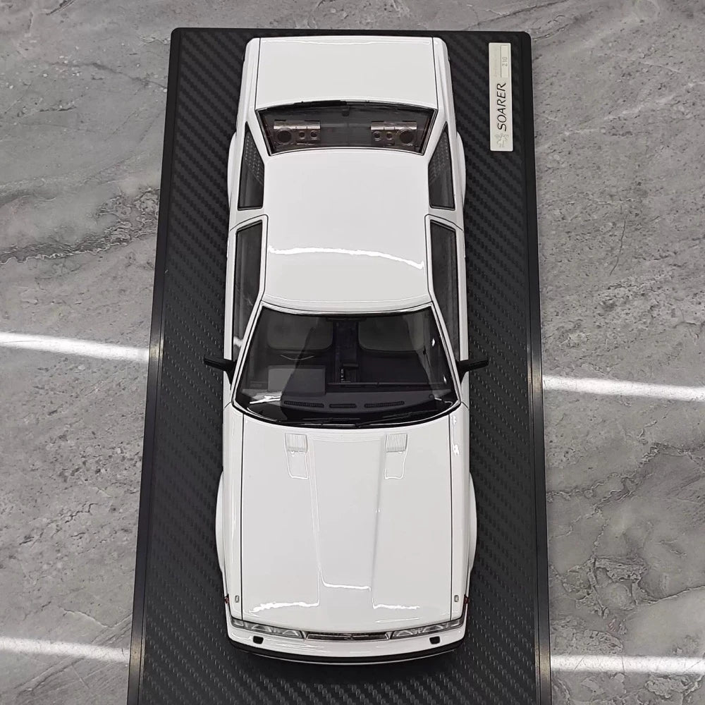[Ignition] 1:18 Toyota 1983 Soarer 2800GT White & Black hub Model Car Resin